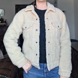 Levi's Cream Sherpa Trucker Jacket
